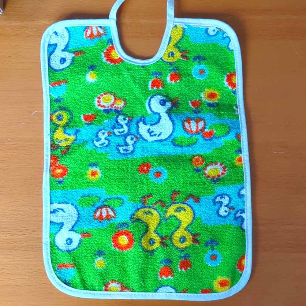 3/$20 - Vintage Bib - Cute with Bold Colours